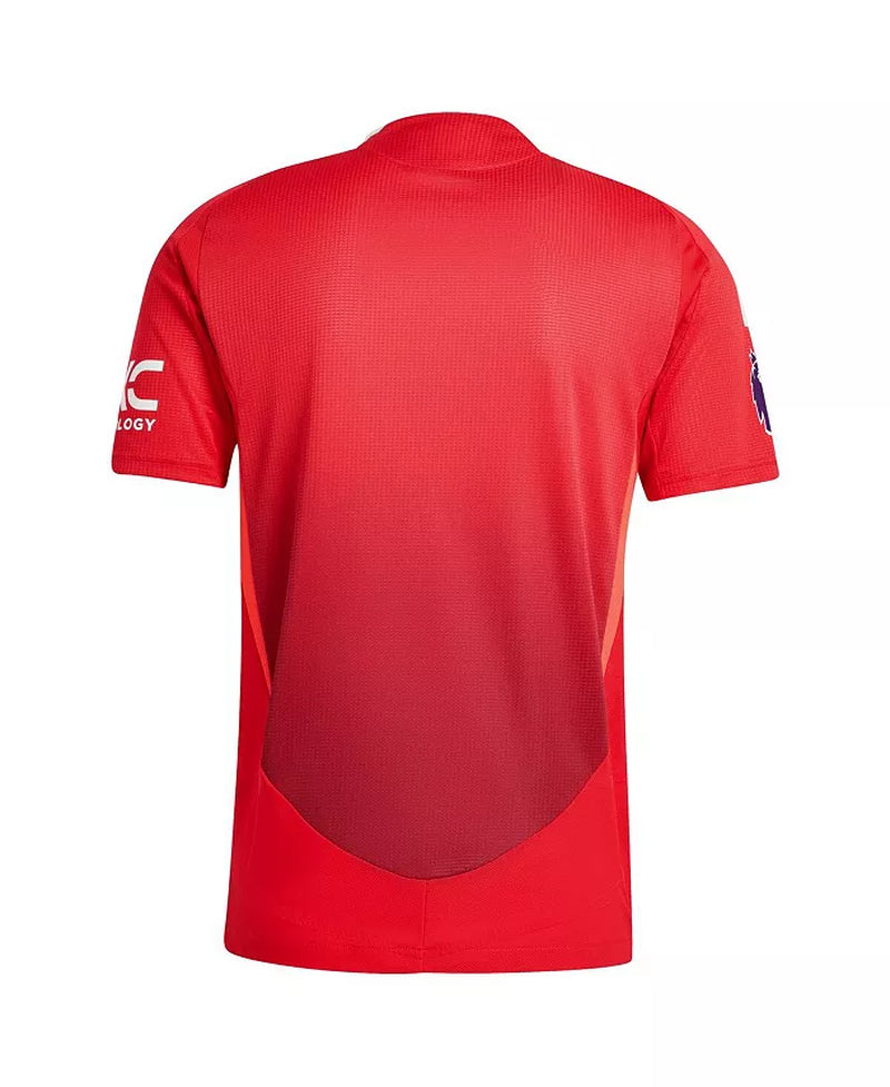 Men'S Red Manchester United 2024/25 Home Authentic Patch Jersey