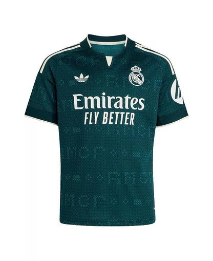 Big Boys and Girls Green Real Madrid 2026/27 Away Replica Jersey
